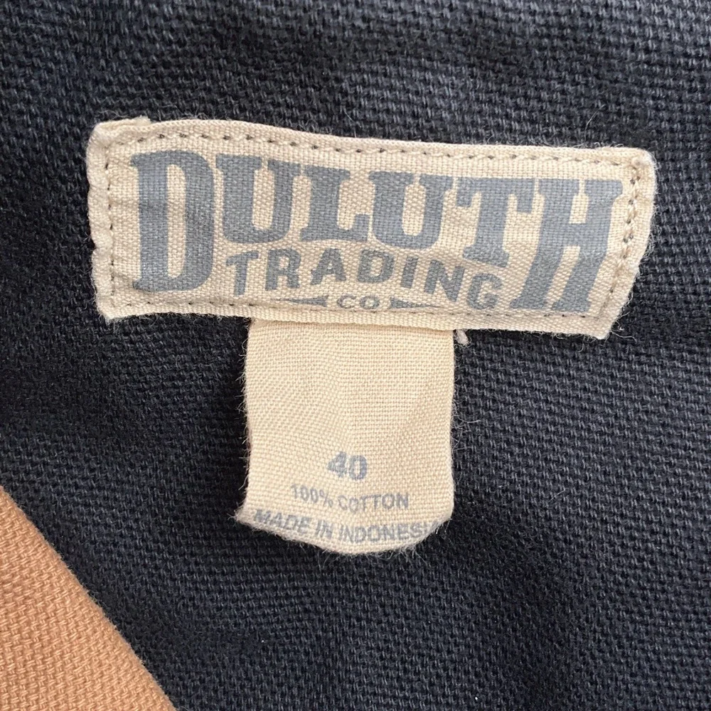 Duluth Cargo Shorts Men 40 ACT 37W Black Workwear Chore Utility Cotton‎ Canvas